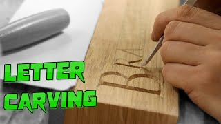 Hand Carving my logo You don’t need to be an expert to do this [upl. by Enatan]