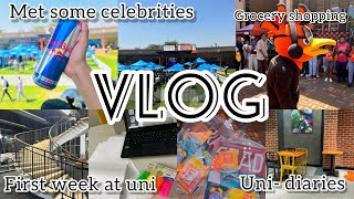 VLOG  moving to JHB  University of Johannesburg  grocery shopping  Met some Celebrities [upl. by Creighton]