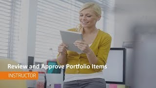 Brightspace Portfolio  Review and Approve Portfolio Items  Instructor [upl. by Ahtiekahs268]