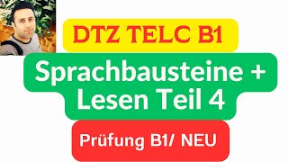 GAST B1 Lesen Teil 4 und Sprachbausteine NEU 2023 Zertifikat [upl. by Birdie]