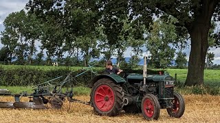 Starting to plough with the 1939 Fordson tractor and Ransomes trailed plough farming agriculture [upl. by Elesig]