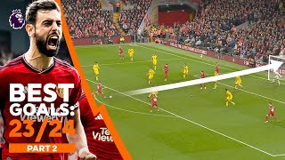 BEST Premier League Goals Of 202324 Ft Fernandes amp Mac Allister  Part 2 [upl. by Verlie]