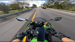 2024 ZX6R HIGHWAY RIDING PURE SOUND NO TALKING [upl. by Maddock]