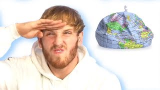 Logan Paul Slammed For Trolling Flat Earth Society  Hollywoodlife [upl. by Eseekram]