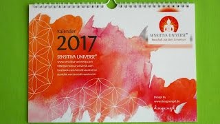 Der neue SENSITIVA UNIVERSE® Jahreskalender 2017 mit Monatsenergien aus 5 Kartendecks ♥ [upl. by Mulac]