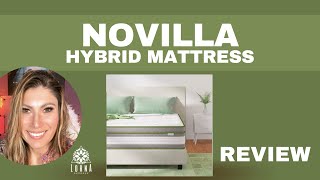 Novilla King Size Mattress 12 Inch Hybrid Pillow Top King Mattress in a Box with Gel Memory REVIEW [upl. by Ymmak]