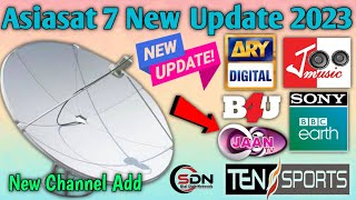 Asiasat 7 105e Letest Update New Channel List 2023 [upl. by Yretsym96]