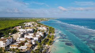 Mahahual Mexico 4K drone view [upl. by Eloise]