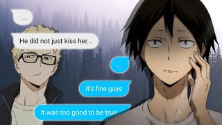 Love Letters Part 3  Tsukkis Kiss TsukkiYama  Haikyuu Texts Story [upl. by Wylde]