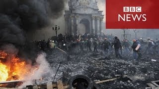 Ukraine Protest Kiev once again a battlezone  BBC News [upl. by Lenssen4]