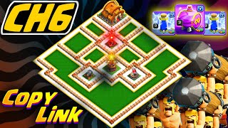 COC Best New Capital Hall 6 Base LayouT Copy Link  Capital Peak CH6 Base Clash of Clans [upl. by Diba]