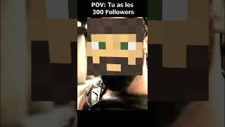 POV Tu as les 300 Followers  POV You Reached 300 Follows Minecraft minecraftmemes 300 [upl. by Beeson814]