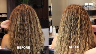 HOW TO REFRESH LONG FRIZZY WAVY CURLY HAIR  MEET MY SISTER [upl. by Fendig]