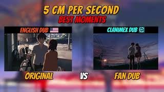 Kanae Heart Broken 5 Centimeter per second Hindi Dub  Original vs Fan DUB [upl. by Eeluj]