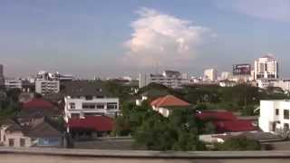 Thailand Bangkok Airport Rail Link North View1 Full feb 2012 Train [upl. by Adnilec187]