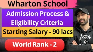 Wharton School  MBAEMBA All About MBA Fees Eligibility Average Salary Batch Profile [upl. by Bringhurst]