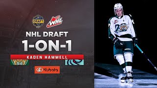 2023 NHL Draft 1on1  Kaden Hammell [upl. by Alokin]