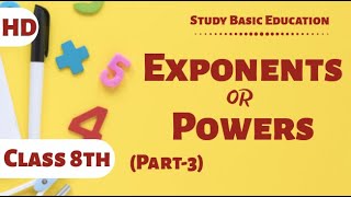 Scientific Notation amp Multiplicative Inverse  Exponents or Powers  Class 8 [upl. by Berthoud]