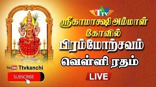 🔴LIVE SILVER CHARIOT வெள்ளி தேர் காஞ்சி காமாட்சி அம்மன் கோவில் பிரம்மோத்ஸ்வ விழா [upl. by Dnalyaw]