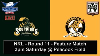 2015 Real NRL Round 11 Feature Match  Macquarie Scorpions v Cessnock Goannas [upl. by Strickland579]