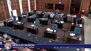 37th Guam Legislature Regular Session  September 24 2024 AM [upl. by Massiw12]