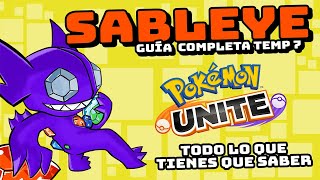 SABLEYE Guía AVANZADA 💎 ¿Cómo funciona Mejores objetos medallas y Movimientos  Pokémon Unite [upl. by Ruder]