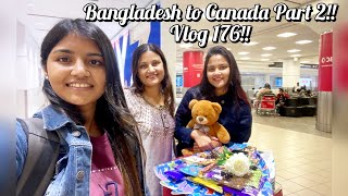 Dhaka to Toronto by Biman Bangladesh Airlines  Bangladesh to Canada Part 2 Vlog 176RiditaAthoy [upl. by Gilletta]