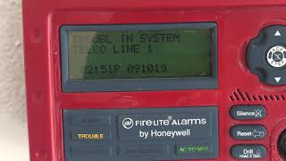 Fire Alarm Annunciator “Trouble” 91719 [upl. by Yennek]