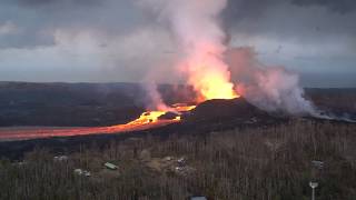 New video shows magnitude of fissure 8 lava flow from Kilauea volcano [upl. by Burg]