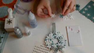 How to make your own Handmade Ornament quotSnowflake Wreath Ornamentquot [upl. by Tabib738]