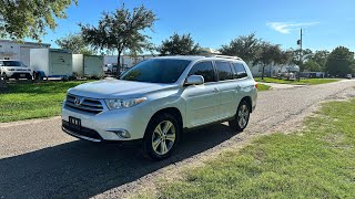 2013 Toyota Highlander Limited inside and outside video [upl. by Fisher]