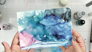 Alcohol Ink Art Technique [upl. by Ehud]