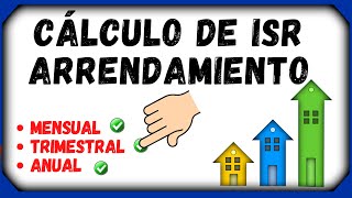 Cálculo de ISR Arrendamiento Mensual Trimestral y Anual en Excel 2024 Ejemplos Prácticos [upl. by Nitsrik71]