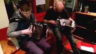 Bobby Gardiner Derek Hickey and Bryan OLeary playing Manfrini accordions [upl. by Ajile16]