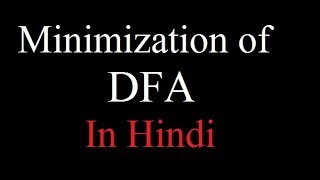 Minimization of DFA in Hindi  Partition Method  TOC  Automata  By Harendra Sharma [upl. by Duleba]