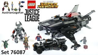 Lego Super Heroes 76087 Flying Fox Batmobile Airlift Attack  Lego Speed Build Review [upl. by Maisey]