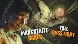 RESIDENT EVIL 7  Ethan Vs Marguerite  Marguerite Baker FULL Boss Fight RE7 [upl. by Dene]