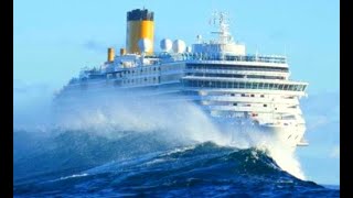 Top 10 Big Cruise Ships In Huge Storm Dangerous Waves In Hurricane [upl. by Averill934]