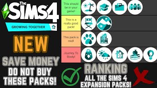 Ranking All The Sims 4 Expansion Packs Save Your Money by Avoiding These Packs [upl. by Owades419]