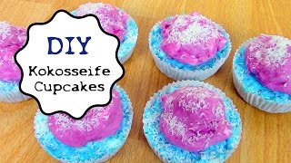 DIY Kokosseife Cupcakes Lush  Geschenkidee [upl. by Aicenaj]