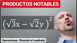 OPERACIONES CON PRODUCTOS NOTABLES BINOMIO AL CUADRADO [upl. by Nnanaej589]