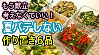 【管理栄養士が考案】夏バテ対策の食材を集めて一気に健康副菜を６品作ります！効果的な食べ方のポイントを解説 [upl. by Lionel]