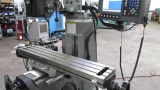 HardingeBridgeport 3Axis CNC Vertical Mill w AcuRite Mill Power Control [upl. by Einotna]