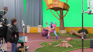 LazyTown Bing Bang behind the scenes with Chloe Lang Season 4 [upl. by Hay]