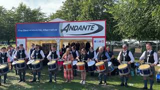 Peoples Ford Boghall amp Bathgate Caledonia drum fanfare at the world pipe band championships 2022 [upl. by Eemia]