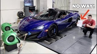 MY MCLAREN 600LT MADE HOW MUCH HORSEPOWER ON THE DYNO [upl. by Bullen831]