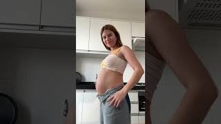 Grávida pode contrair o abdômen 🤰🏼✨💗 gravidez abdomen shorts viral [upl. by Eatnoed]