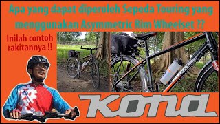 Tidak perlu ragu merakit Sepeda Touring Frame Alu Alloy Kona Dr Dew Asymmetric Wheelset Rim [upl. by Nylesoy]