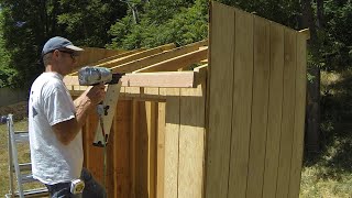 How To Build A Lean To Shed  Part 5  Roof Framing [upl. by Anitsuj]