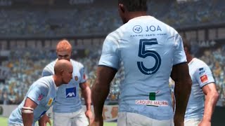 Aviron Bayonnais vs USA Perpignan FULL MATCH  Jonah Lomu Rugby Challenge AI Simulation Gameplay [upl. by Reifnnej354]